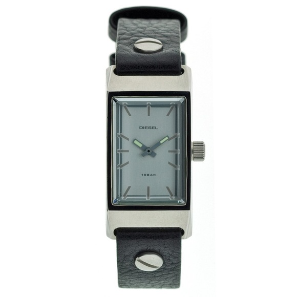 NWT Vintage Diesel DZ1002 Thin Black Wrist Watch - Picture 1 of 5